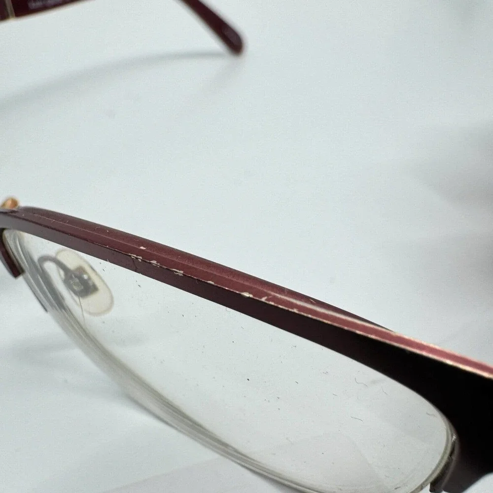 Kate‎ Spade Valary Women Eyeglasses Frames Red Gold USED H9761